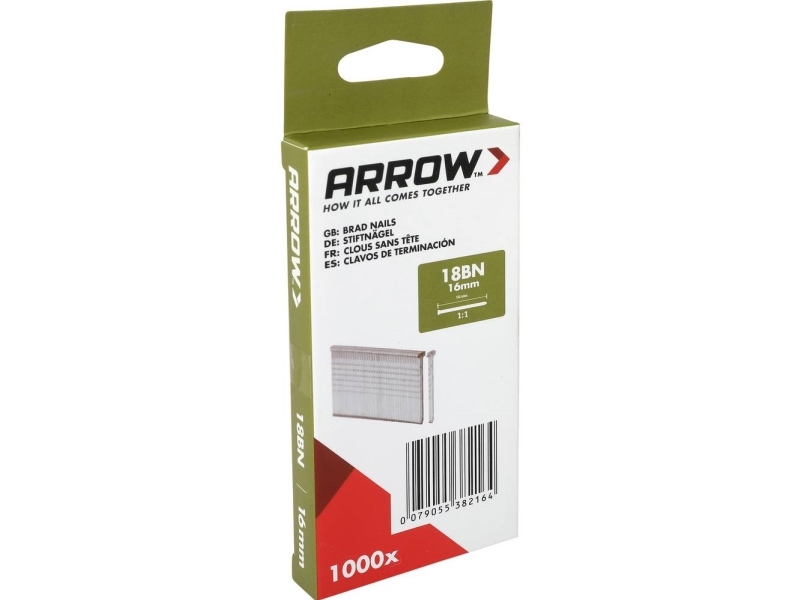 Arrow Tool Group 382164 Stiftnägel Maß, Länge 16 Mm 1000 Stk