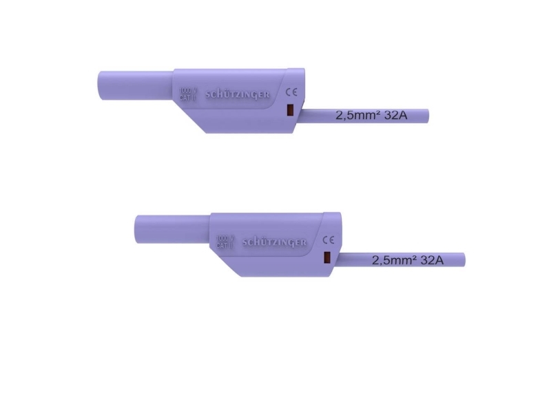 Schützinger VSFK 8501 / 2.5 / 25 / PVI liitäntäkaapeli 25 cm, violetti, 1 kpl (99025669)