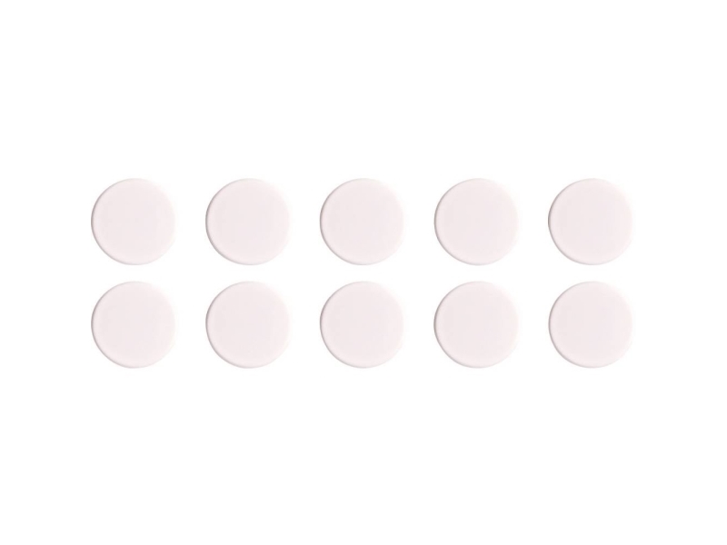 Magnetoplan Magnet Basic-Serie (Ø) 32 Mm Rund Weiß 10 Stk 1863200
