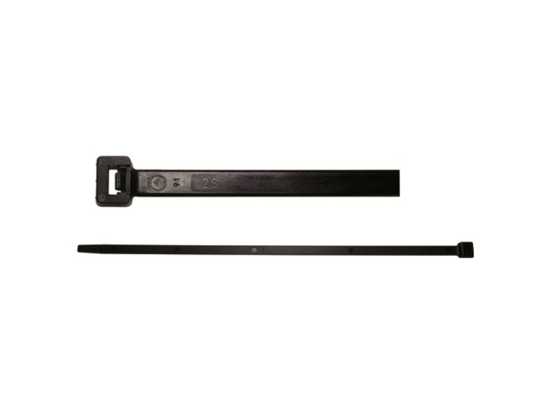 Cellpack 146426 Ks 4,5/200/Bk Kabelbinder 200 Mm 4,5 Mm Schwarz, Beständig Gegen Öl, Uv-Stabilisiert 100 Stk