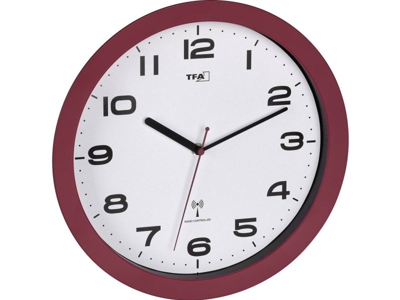 Tfa Dostmann 60.3554.06 Funk Wanduhr 50 Mm X 320 Mm Blau Leisegang-Uhrwerk (60.3554.06)
