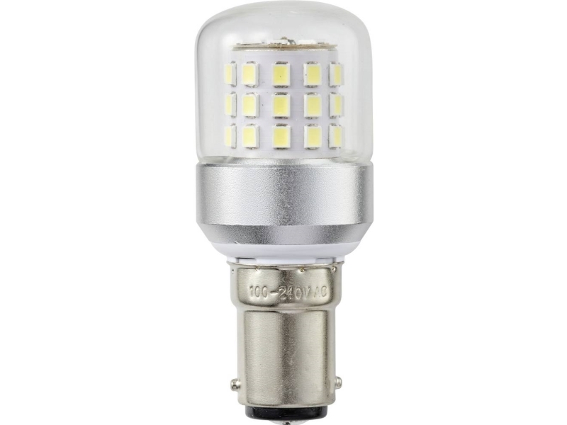 Tru Components Tc-14124708 Led-Signallampe Hvid Cylinder Ba15d 100 V/Ac, 240 V/Ac 580 Lm
