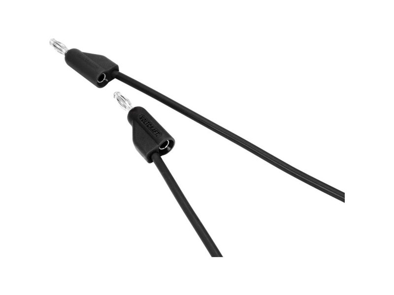 VOLTCRAFT MSB-100 sw 1m Prøveledning Stik 4 mm Stik 4 mm 1 m Sort 1 stk