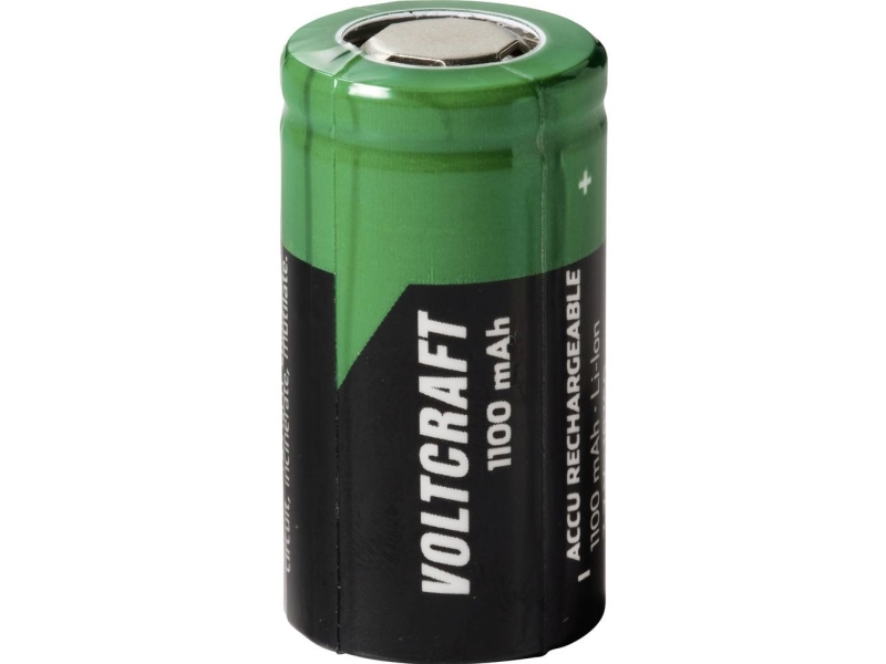 VOLTCRAFT Specialbatteri 18350 Flat-Top Lithium 3,7 V 1100 mAh 1 stk