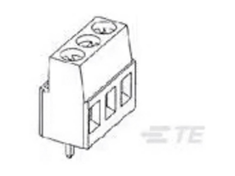 TE Connectivity 1-796681-2 Forbindelsesklemme fleksibel: 0.05-3 mm² stift: 0.05-3 mm² Poltal: 12 1 stk Blå Box