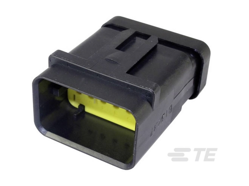 TE Connectivity kretskortanslutning AMPSEAL16 totalt antal poler 12 rastermått: 4.5 mm 1717677-3 1 st | EL Artiklar - Cee & multipolär - Multipolär material | GameStuff