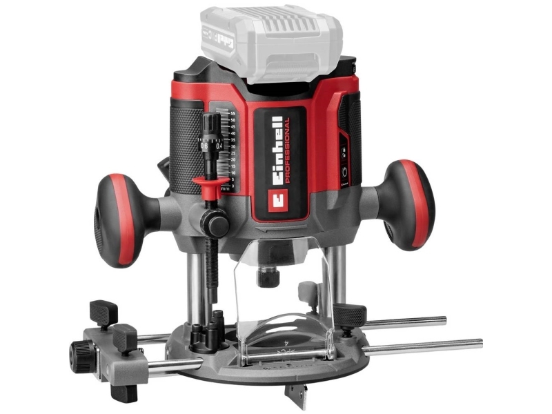 Einhell Professional Overfræser 4350425 TP-RO 18/55 Li BL - Solo børsteløs, uden batteri, uden oplader, inkl. parallelanslag, inkl. tilbehør