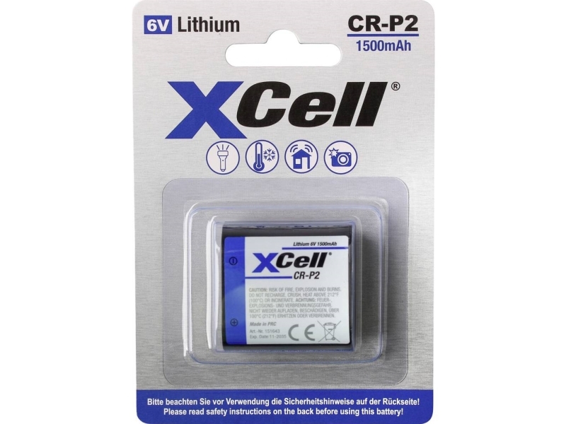 Xcell Cr-P 2 Fotobatteri Lithium 1500 6.0 V 1 Stk