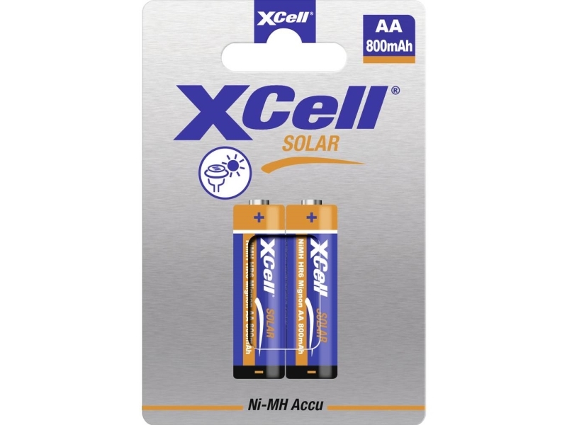 Xcell Akku Solar X550aa Ni-Mh Mignon Aa 1.2V 800Mah 2St.