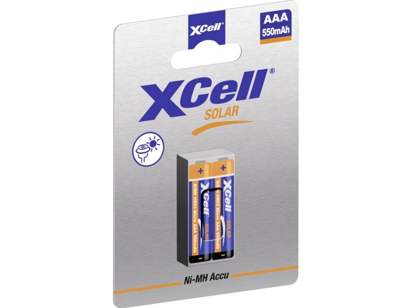 Xcell Akku Solar X550aaa Ni-Mh Micro Aaa 2St. - Akku - Micro (Aaa)