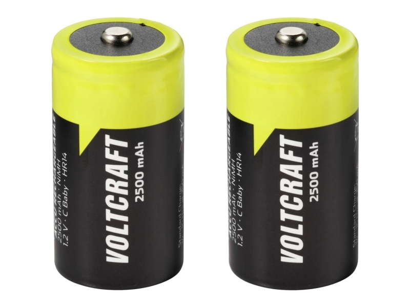 C-batteri R14 VOLTCRAFT NiMH 1.2 V 2500 mAh 2 stk