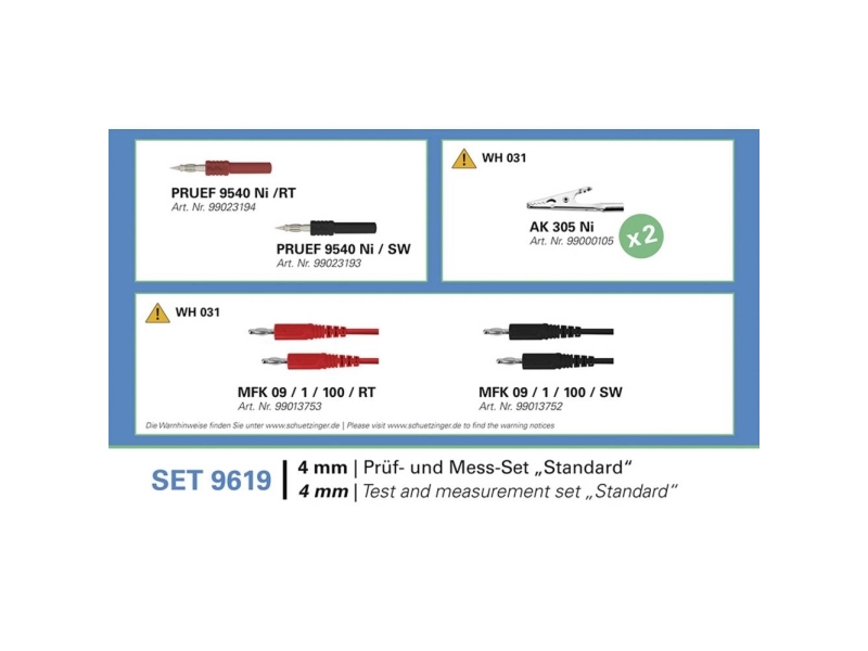 Schützinger Set 9619 Prøveledning Sæt 1 Set