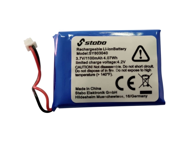 Stabo AKKU 3,7V, 1100MAH FC-400 II Batteripakke Batteri Stik, Kabel Litium 3.7 V 1100 mAh 1 stk