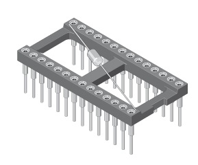 MPE-Garry 001-4-024-6-B1STF-XT0, Pin header, Sort, Metallic, Kobber, 260 °C, Lige, Hunstik