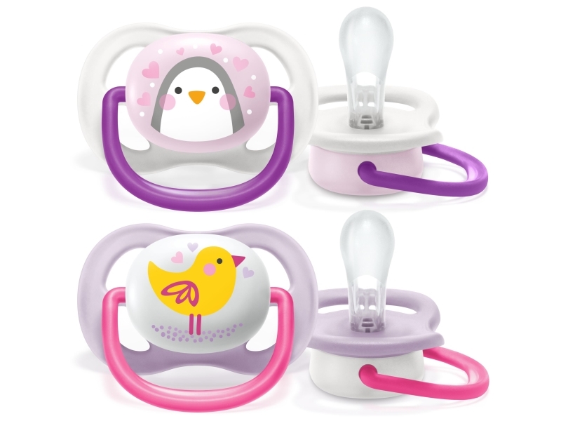 Philips AVENT SCF080/06, Ultrablød sut, Ortodontisk, Silikone, Pige, Tåler opvaskemaskine
