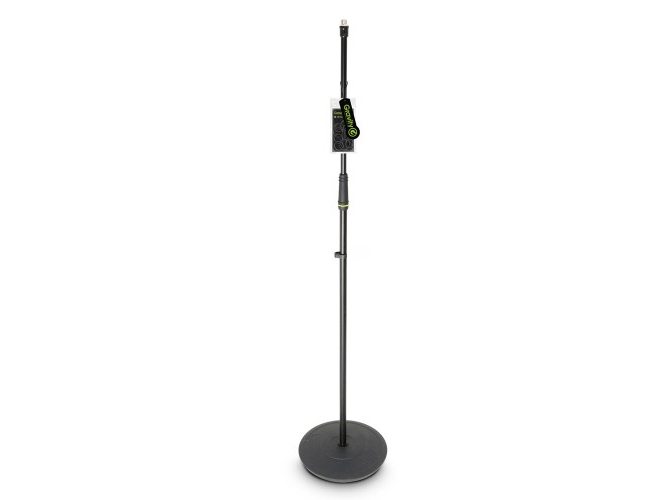 Gravity Ms 23, Sendemikrofon Stativ, Rund Base, Sort, Stål, 100 Cm, 160 Cm