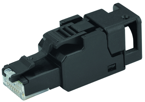 Telegärtner 100023056, RJ-45, Sort, Hanstik, Lige, Cat6a, Tin