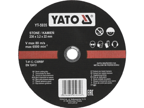 Yato YT-5935, 23 cm, 5 stk