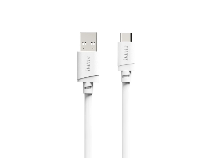 Hama 00201813, 2 M, Usb A, Usb C, Usb 2.0, 0,48 Gbit/S, Weiß
