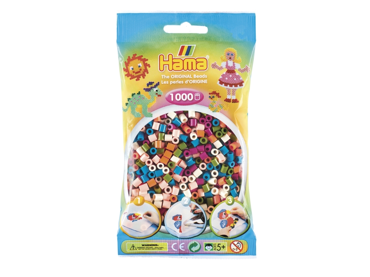 Hama Beads Midi perler i pose, Håndværkssæt til børn, 5 År, Flerfarvet
