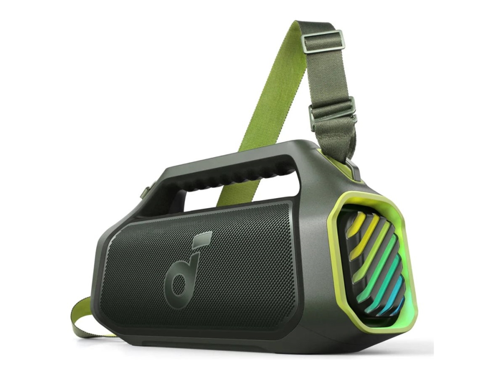 Soundcore Boom 2 Plus - Högtalare - för bärbar användning - trådlös - Bluetooth - Appkontrollerad - 100 Watt - 2-vägs - adventure green | TV, Ljud & Bild - Bärbart ljud & Bild - Portabla högtalare | GameStuff