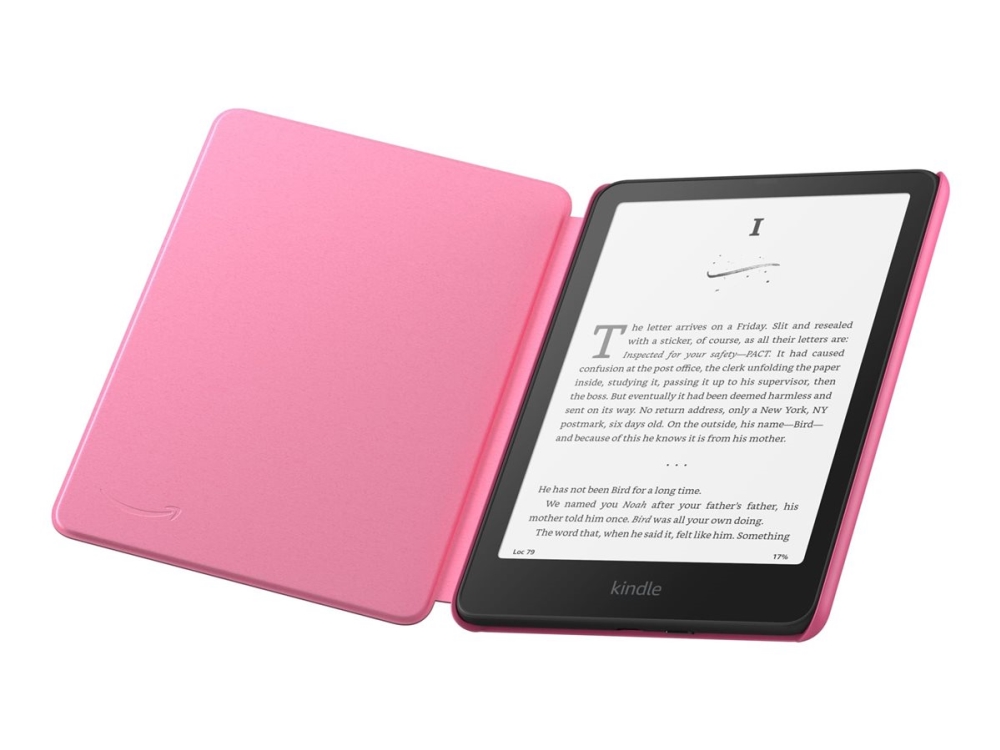 Amazon - Flipomslag to eBook læser - lightweight, water-safe, foldable - tekstil - hindbærfarvet - for Kindle Paperwhite