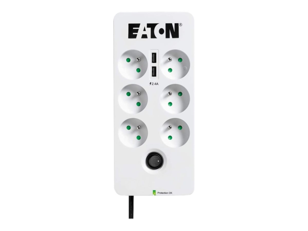Eaton Protection Box - Överspänningsskydd - Växelström 220-250 V - 2500 watt - utgångskontakter: 6 - vit | Datorer & Surfplattor - UPS - Störningsskydd | GameStuff
