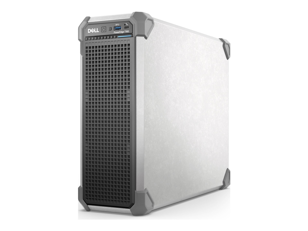 Dell PowerEdge T160 - Server - kompakt tårn envejs - 1 x Xeon 6315P / op til 5.2 GHz - RAM 16 GB - SSD 480 GB - G200eW - Gigabit Ethernet - skærm: ingen