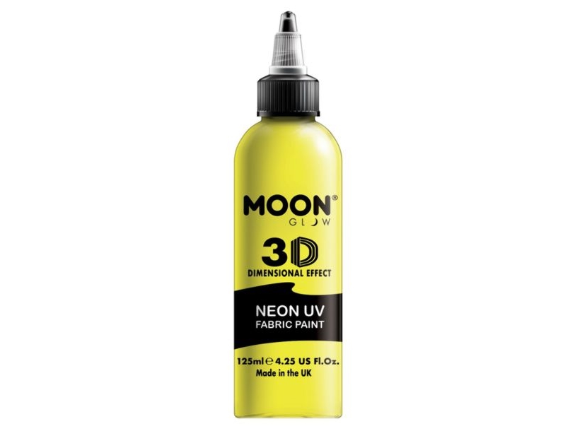 Neongul UV-tygfärg, 125 ml | Leksaker - Kreativitet - Ansiktsmålning | GameStuff