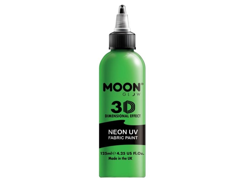Neongrön UV-tygfärg, 125 ml | Leksaker - Kreativitet - Ansiktsmålning | GameStuff