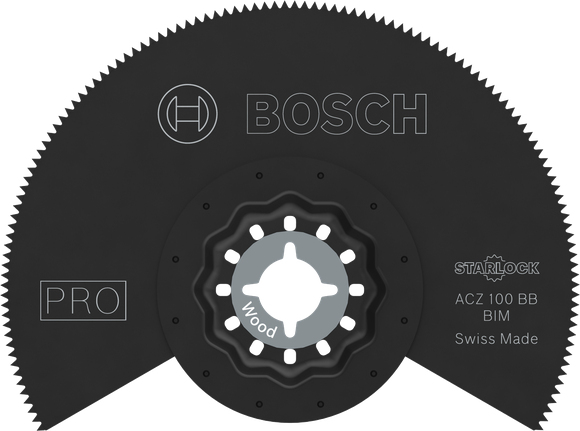 Bosch 2 608 669 118, Segmenteret Klinge, Laminat, Polyvinylchlorid (Pvc), Træ Med Søm, Sort, 10 Cm, 1 Stk