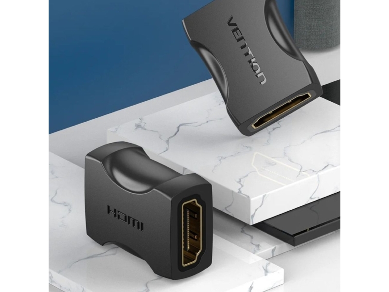 Vention Airb0 Hdmi (Hun) Til Hdmi (Hun) Adapter 4K 60Hz Sort