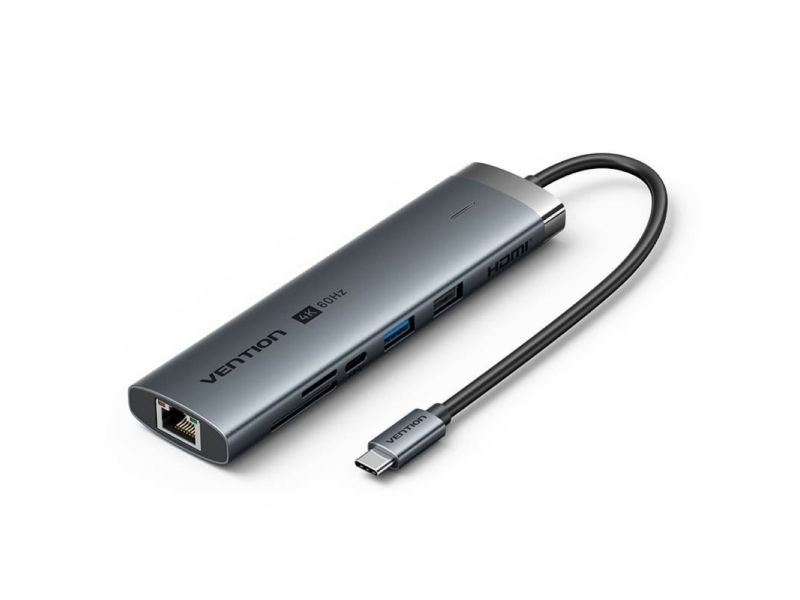 Usb-C-Dockingstation 8In1 Vention 4K 60Hz 100W Pd 0,15M