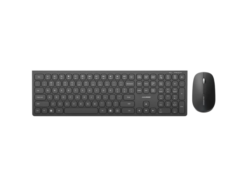 Alogic Askbt3wc, Volle Größe (100%), Kabellos, Rf Wireless + Bluetooth, Schwarz, Maus Enthalten