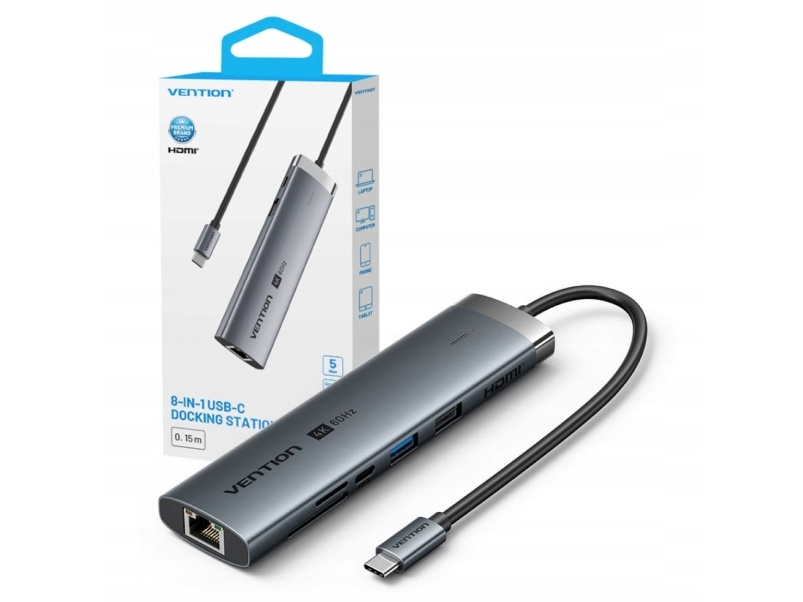Vention 9-In-1 Dockingstation / Replikator Usb-C (Tgvhb)