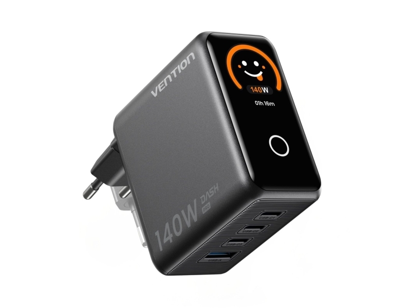 Vention 140W Gan Ladegerät 1X Usb-A 3X Usb-C + Usb-C Auf Usb-C-Kabel 1 M