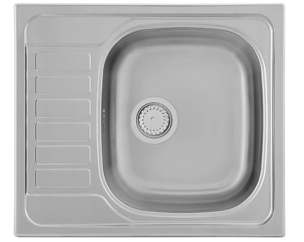 Kernau Kssg 455 1B1d Küchenspüle — Einzelne Schüssel, Einzelner Abtropfer, Edelstahl-Finish