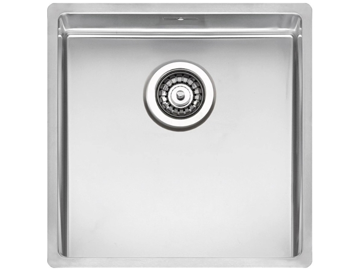 Kernau KSSU 45 1B håndvask i rustfrit stål – 1 kumme, plan-/indbygningsmontering, satin finish (Model 29455)