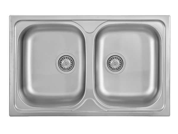 Kernau KSSG 804 2B Smooth Stainless Steel Kitchen Sink, 2-Bowl, Model 26805 - NetNet
