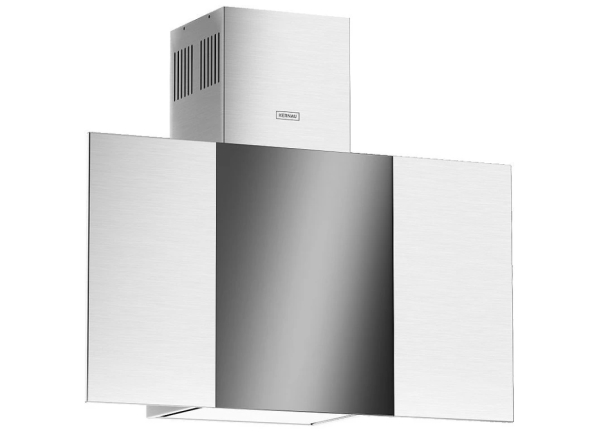 Kernau KCH 3860 XB 60cm Wall-Mounted Chimney Cooker Hood – Black Stainless Steel, 3-Speed Extraction, LED Lighting