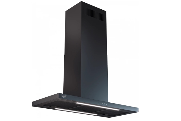 Kernau KCH 1090 B emhætte til ø — 90 cm sort, tilsluttet smart ventilation