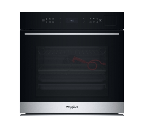 Whirlpool Einbaubackofen Woi7a8fpt1sxa — 73 L, 25 Funktionen, 6Th Sense, Pyrolytische & Steamsense-Reinigung, Airfry, Tft-Display, Temperaturfühler,