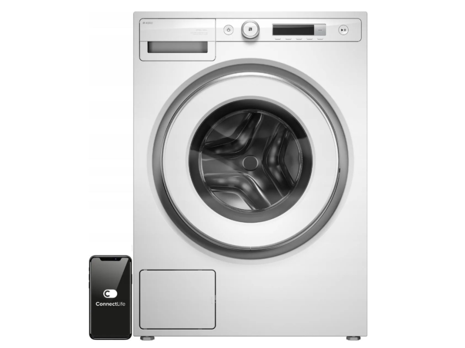 ASKO vaskemaskine W3096RW – 9 kg frontbetjent, 1600 o/min, Steel Seal™, Quattro Construction™ 2.0, invertermotor, dampprogrammer, automatisk sæbeautomat, energiklasse A