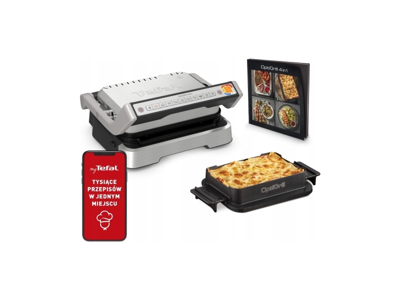 Tefal GC774D30 OptiGrill+ Electric Contact Grill — Nonstick Plates, Adjustable Cooking Programs, 2000W | Trädgården - Grillar - Elgrillar | GameStuff