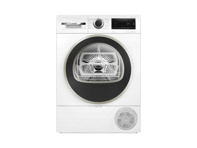 Bosch Serie 6 Heat Pump Condenser Tumble Dryer WQG1417EPL — 9 kg, A++ Energy, SensitiveDrying, AntiVibration, 63 dB, White (Front Load)