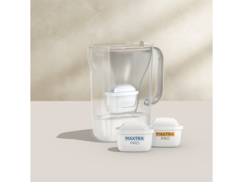 Brita Style Essential, Kande vandfilter, 2,4 L, Sand, Transparent