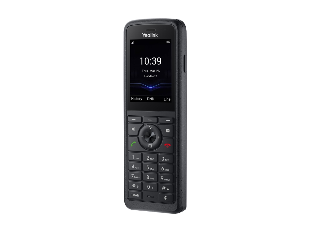 Yealink W59R Pro - Trådlös förlängningshandenhet - med Bluetooth interface med nummerpresentation - DECT - 3-riktad samtalsförmåg - svart | Tele & GPS - Fast & IP telefoner - Trådlösa telefoner | GameStuff