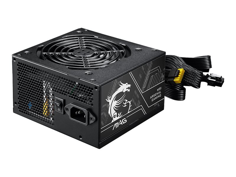 Msi Mag A650bn Pcie5 Ii, 650 W, 100 - 240 V, 50/60 Hz, Aktiv, 120 W, 648 W