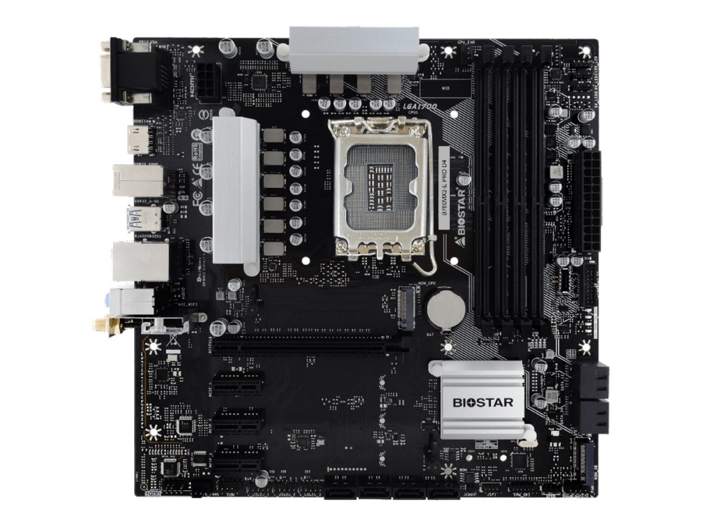 Biostar B760mx2-E Pro D4 - 6.0 - Bundkort - Micro Atx - Lga1700 Sokkel - B760 Chipset - 2.5 Gigabit Lan - Onboard Grafik (Cpu Påkrævet) - Hd Audio (8
