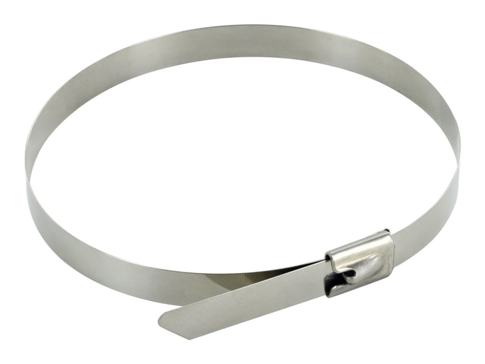 Schwaiger - Kabelbånd - stainless steel - 25 cm - sølv (pakke med 10)